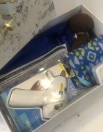 African wrap doll craft kit with glue gun