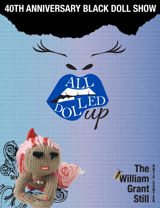 All Dolled Up poster featuring crocheted doll