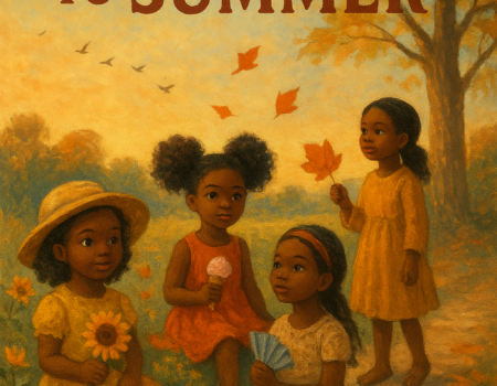 Four girls in autumn scene with pumpkin Four girls in autumn scene with pumpkin